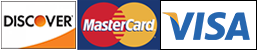 Discover, Mastercard, & Visa Card Logos